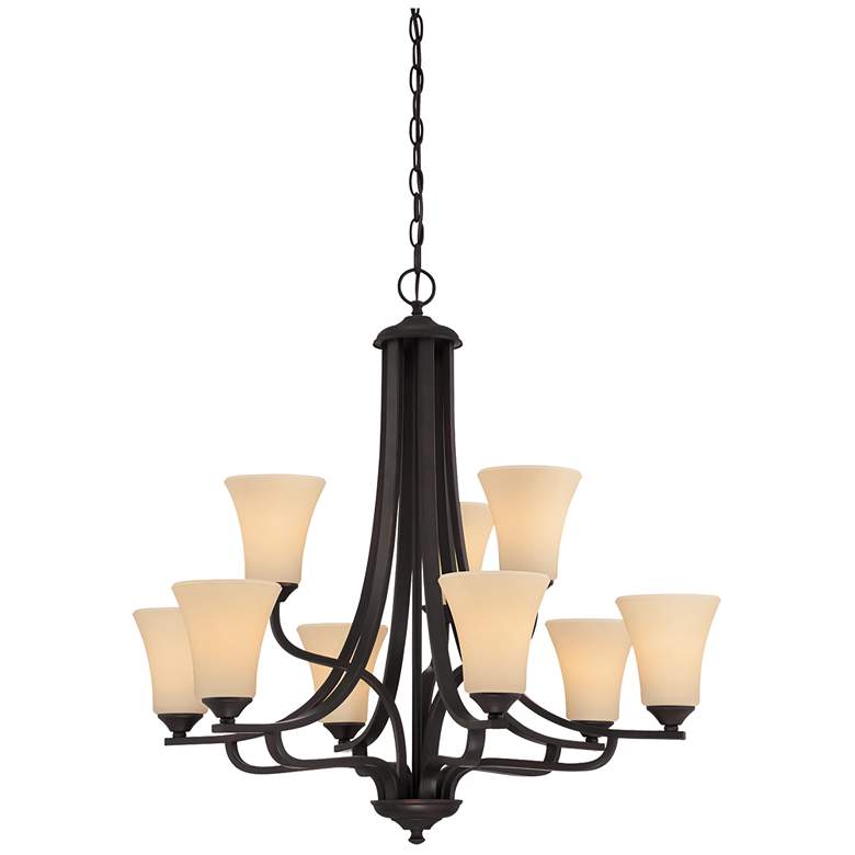 Image 1 Treme 34" Wide 9-Light Chandelier - Espresso