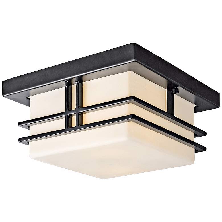 Image 2 Tremillo Black 11 1/2 inch Wide Indoor - Outdoor Ceiling Light