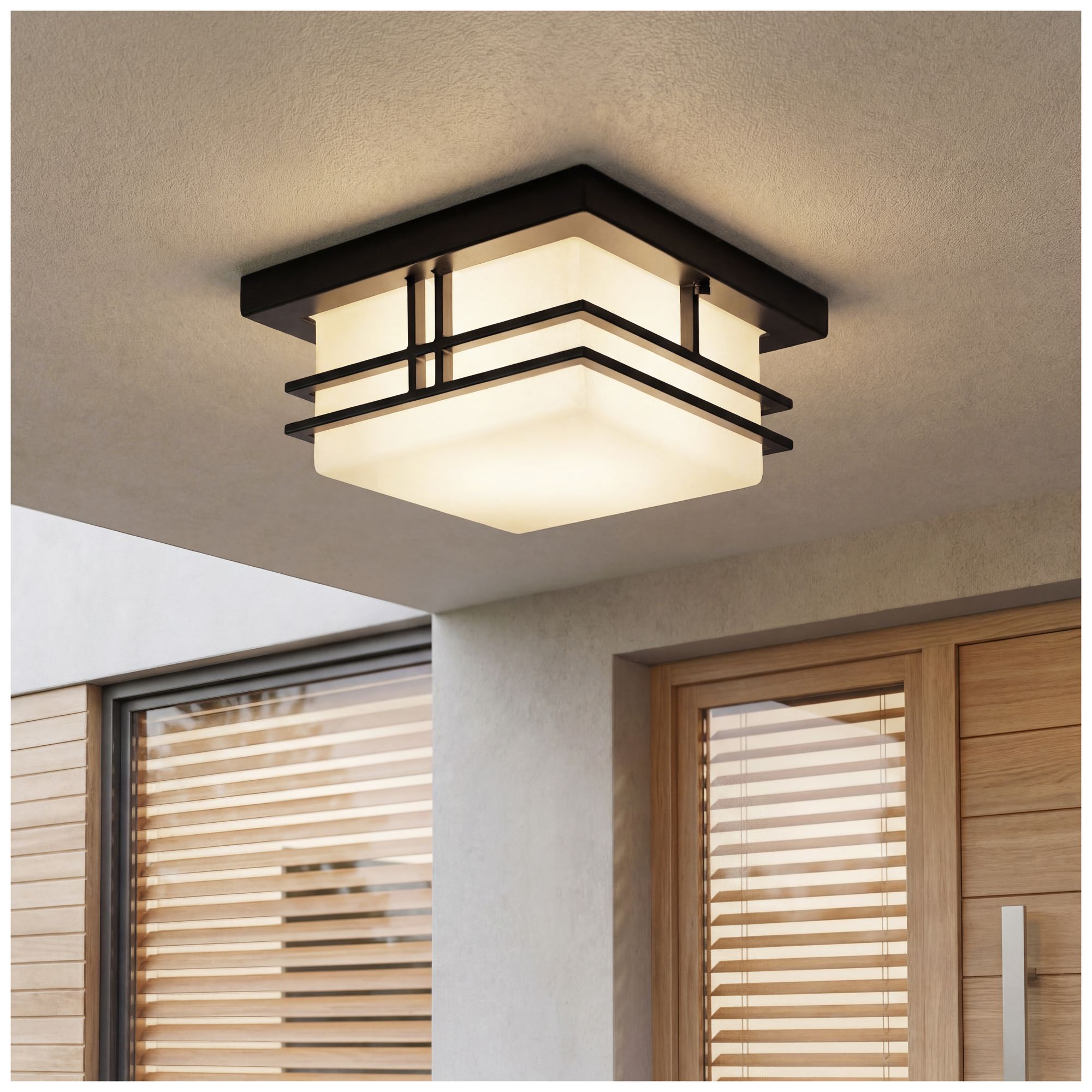 Image 3 Tremillo Black 11 1/2" Wide Indoor - Outdoor Ceiling Light more views