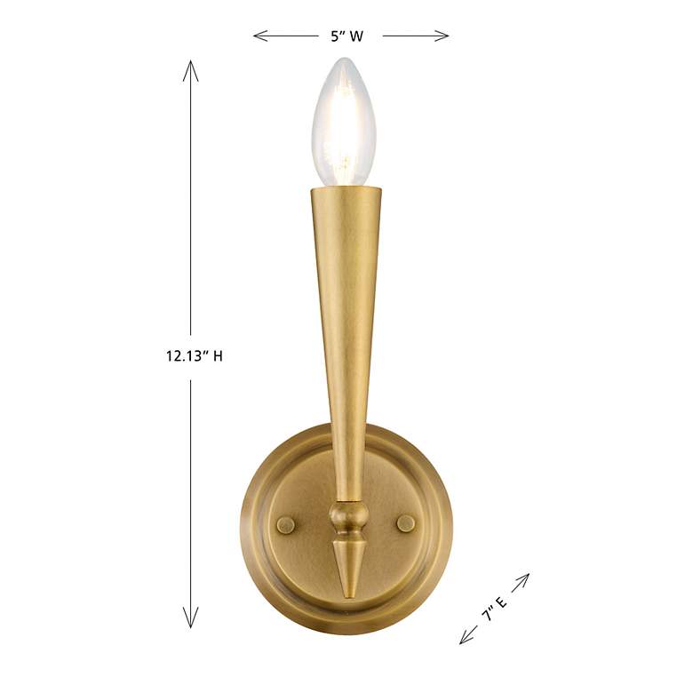 Image 6 Tremont 1-Light Wall Sconce in Riviera Brass more views