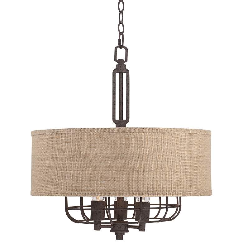 Tremont 20&quot; Wide Rust Pendant Light by Franklin Iron Works more views