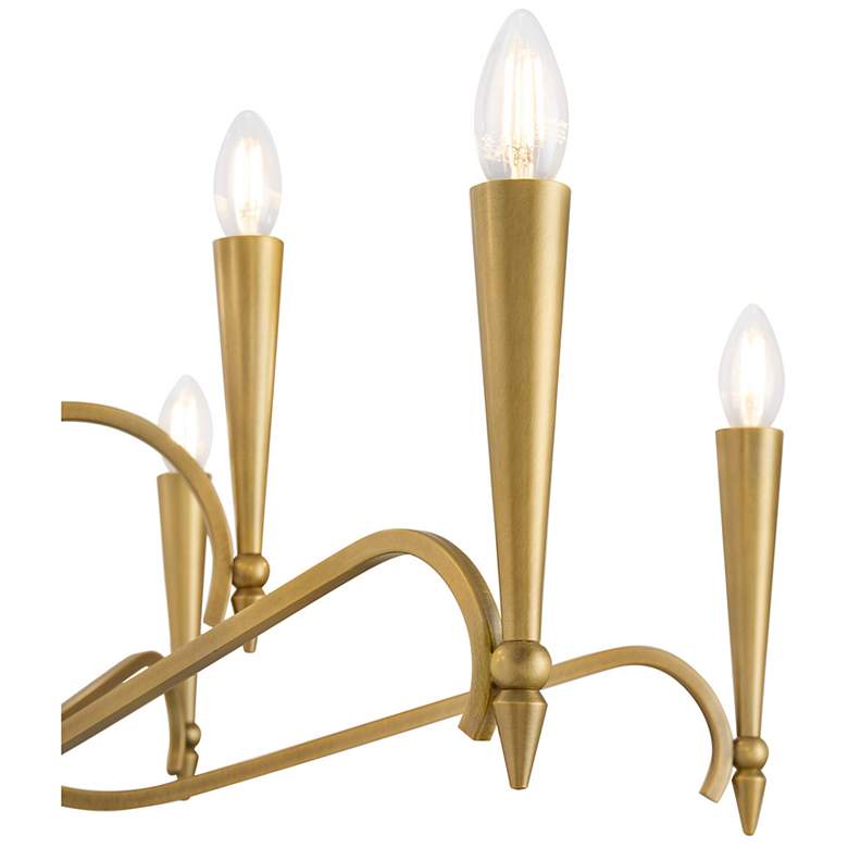Image 6 Tremont 9-Light Chandelier in Riviera Brass more views