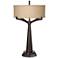 Tremont Bronze Table Lamp with Dimmable Workstation Base