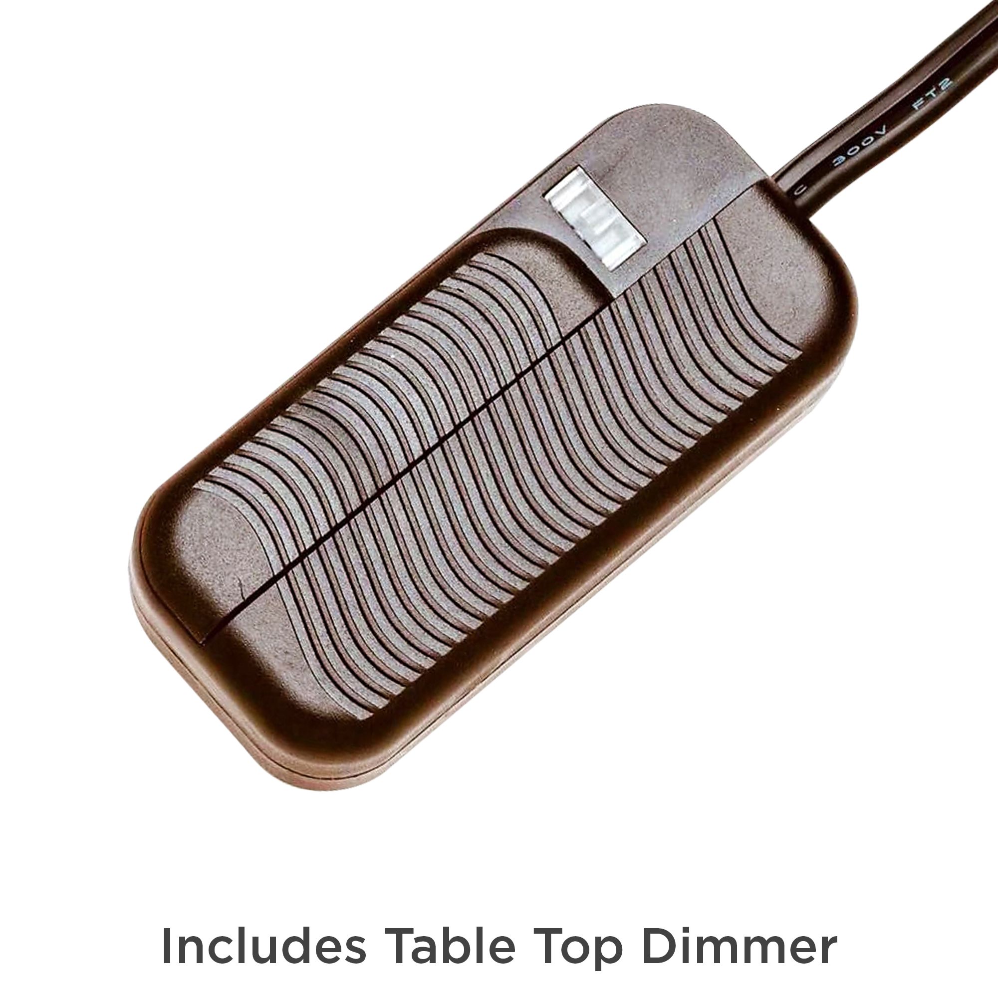 Tremont Industrial Bronze 2Light Lamp with Table Top Dimmer 89M12