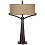 Tremont Industrial Bronze 2-Light Table Lamp With USB Dimmer