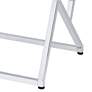 Trenchly 24" Wide Gloss White Steel Square End Table