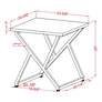 Trenchly High Gloss White Steel 2-Piece Coffee Tables Set