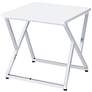 Trenchly High Gloss White Steel 3-Piece Coffee Tables Set