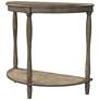 Trennis 28" Wide Antique Gray Wood 1-Shelf Side Table