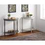 Trennis 28" Wide Antique White Wood 1-Shelf Console Table