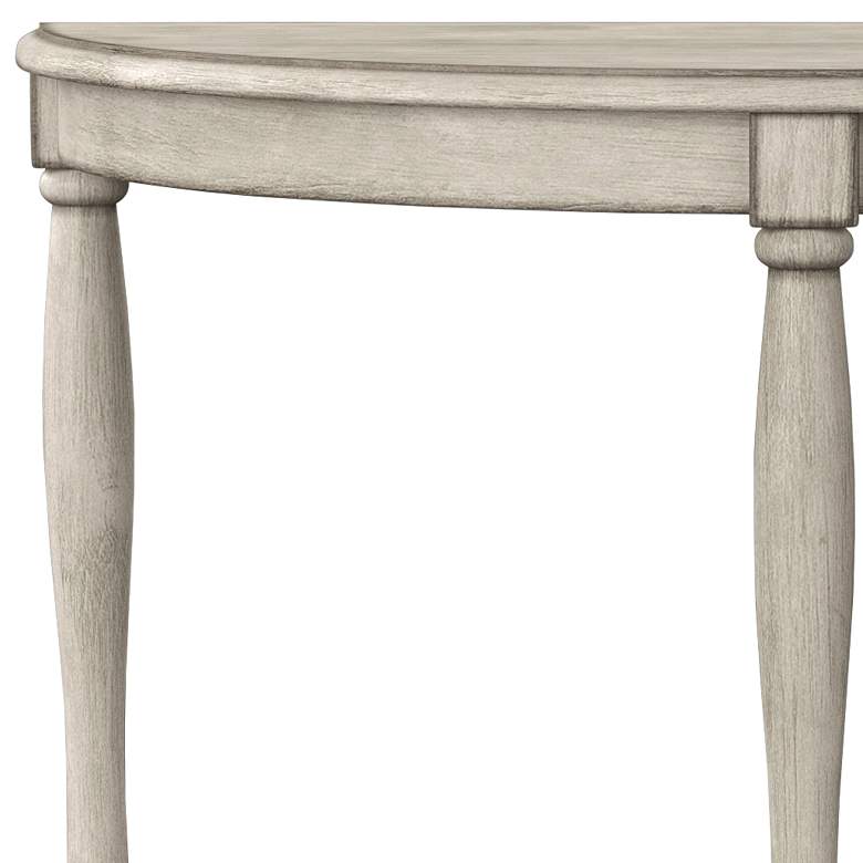 Image 3 Trennis 28 inch Wide Antique White Wood 1-Shelf Side Table more views