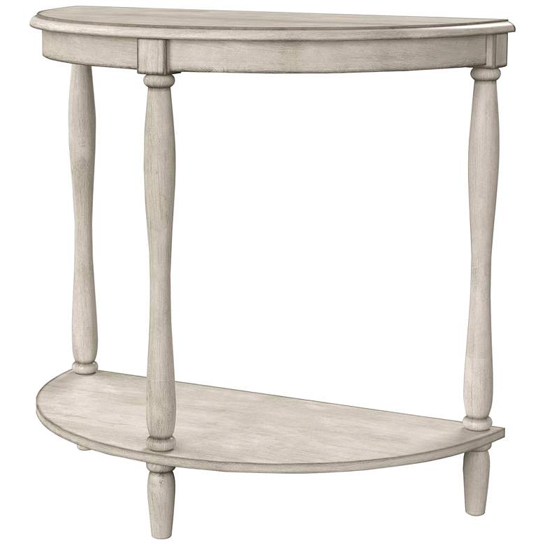 Trennis 28&quot; Wide Antique White Wood 1-Shelf Side Table more views