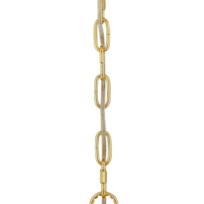 Trenta 23 1/2&quot; Wide Gold and Crystal Pendant Light more views