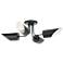Trentino Semi Flush Black