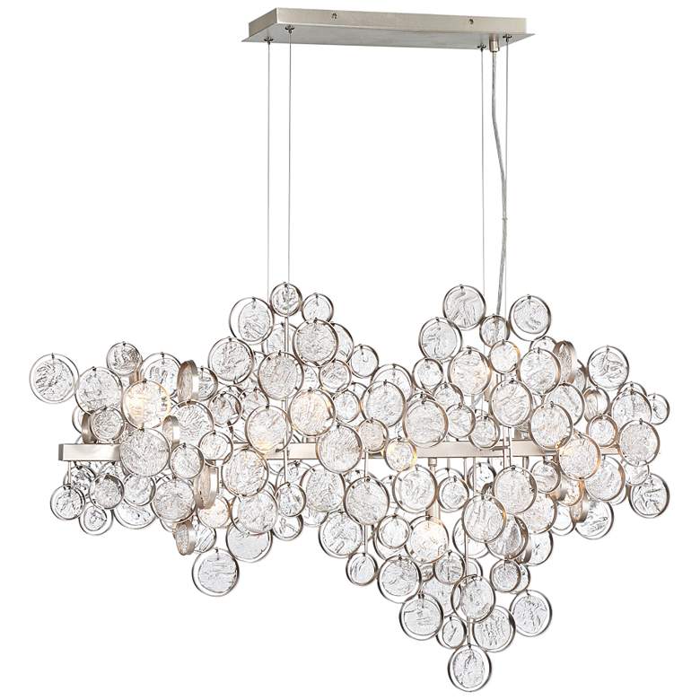 Image 2 Trento 40 1/4" Wide Champagne Silver 12-Light Oval Chandelier