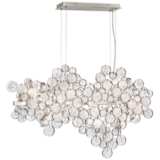Trento 40 1/4&quot; Wide Champagne Silver 12-Light Oval Chandelier