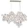 Trento 40 1/4" Wide Champagne Silver 12-Light Oval Chandelier