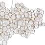 Trento 55 3/4" Wide Champagne Silver 15-Light Oval Chandelier