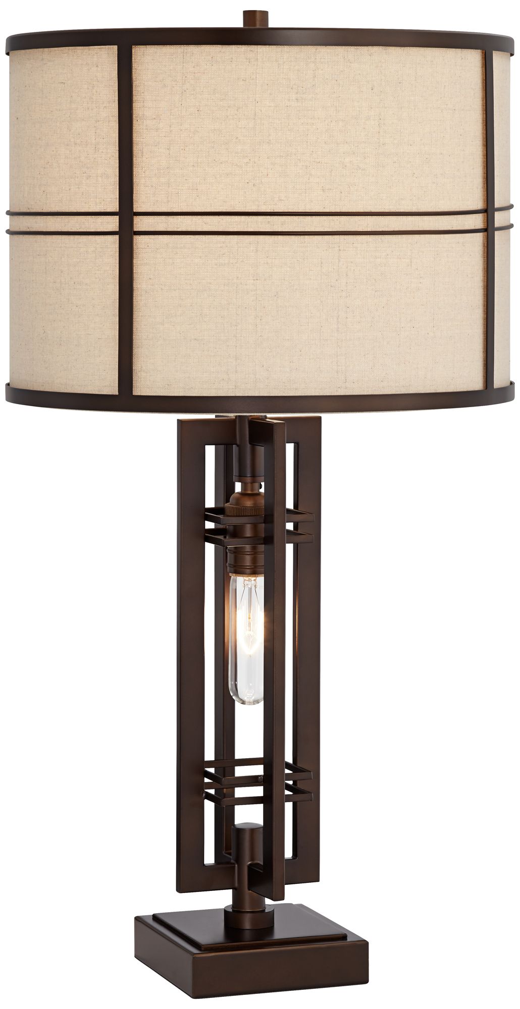 Image 2 Trenton 28" Lamp with Night Light and USB Dimmer