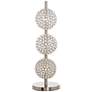 Treo 25 3/4" High 3-Light Sand Chrome and Crystal Orbs Table Lamp