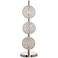 Treo 25 3/4" High 3-Light Sand Chrome and Crystal Orbs Table Lamp
