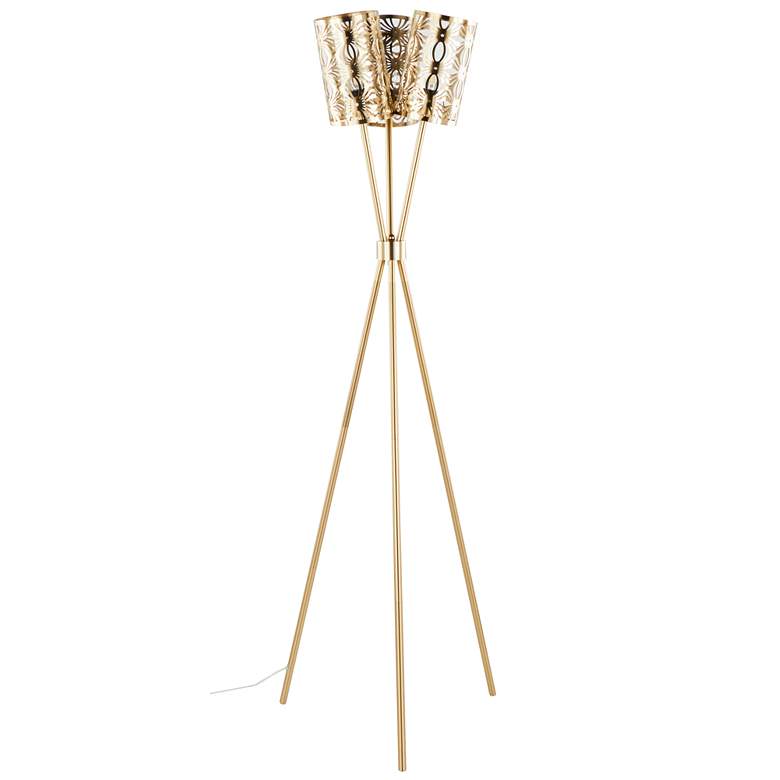 Image 2 Tres-Tripod 68" Metal Floor Lamp