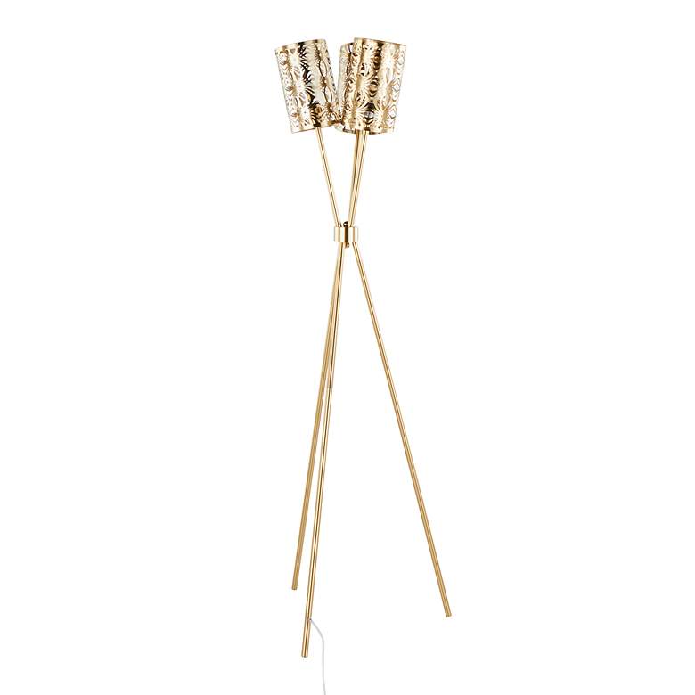 Image 5 Tres-Tripod 68" Metal Floor Lamp more views