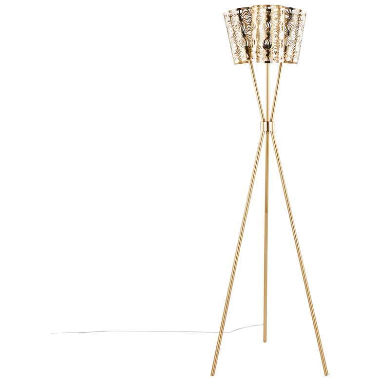 Image 6 Tres-Tripod 68" Metal Floor Lamp more views