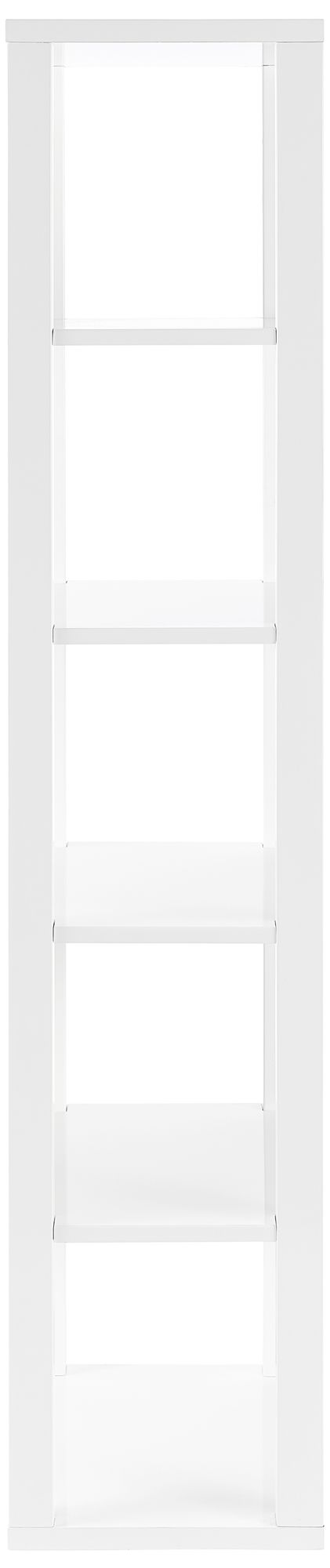 Image 4 Tresero 23 1/2" Wide White Wood 6-Shelf Shelving Unit more views