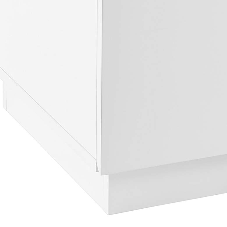 Image 3 Tresero 47 1/4" Wide White Lacquer 1-Drawer Coffee Table more views