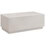 1_Tresero 47" Wide High Gloss Warm Gray Wood Coffee Table
