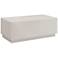 Tresero 47" Wide High Gloss Warm Gray Wood Coffee Table