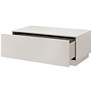 3_Tresero 47" Wide High Gloss Warm Gray Wood Coffee Table more views