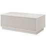5_Tresero 47" Wide High Gloss Warm Gray Wood Coffee Table more views