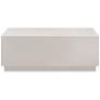 7_Tresero 47" Wide High Gloss Warm Gray Wood Coffee Table more views