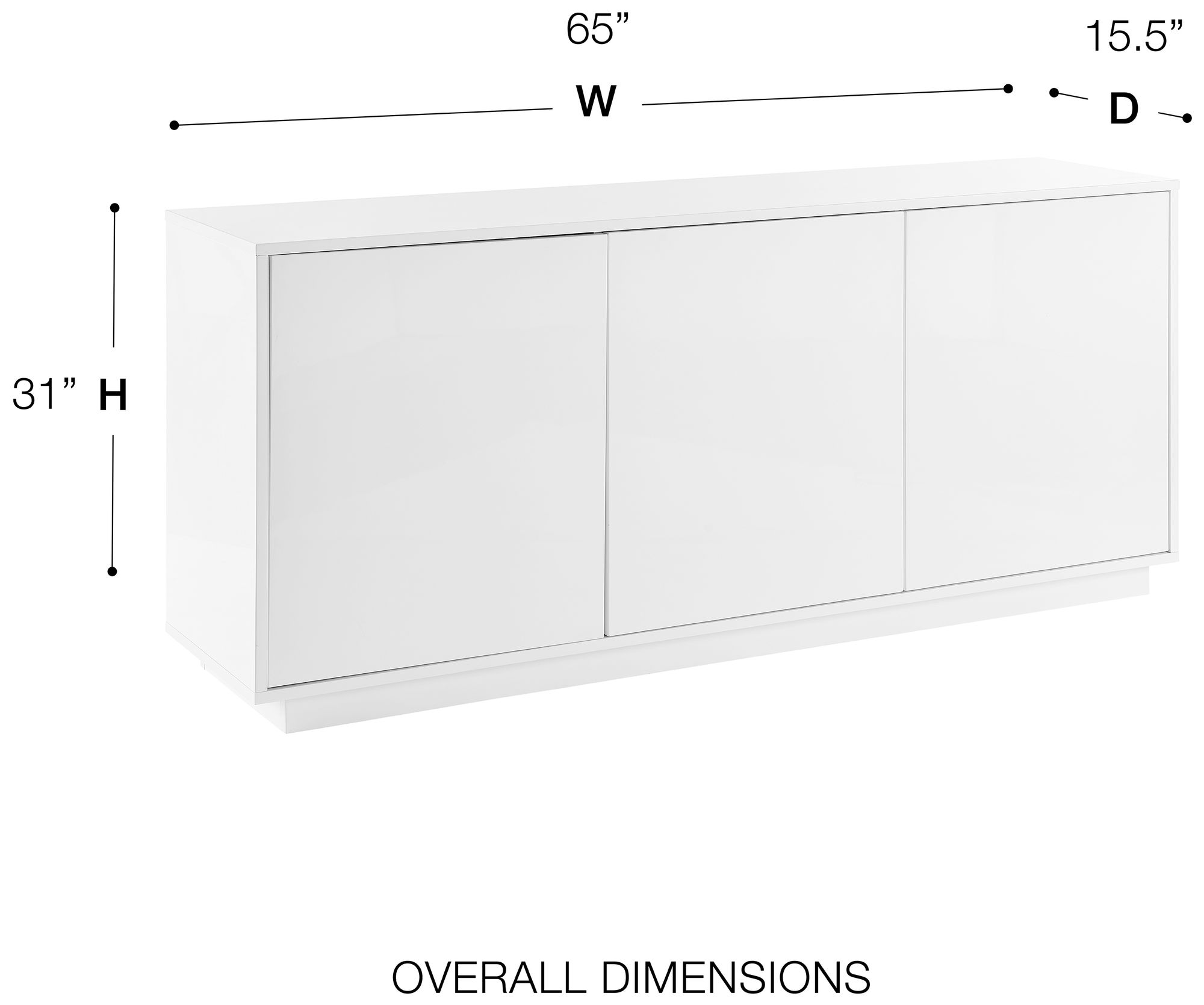 Image 6 Tresero 65" Sideboard more views