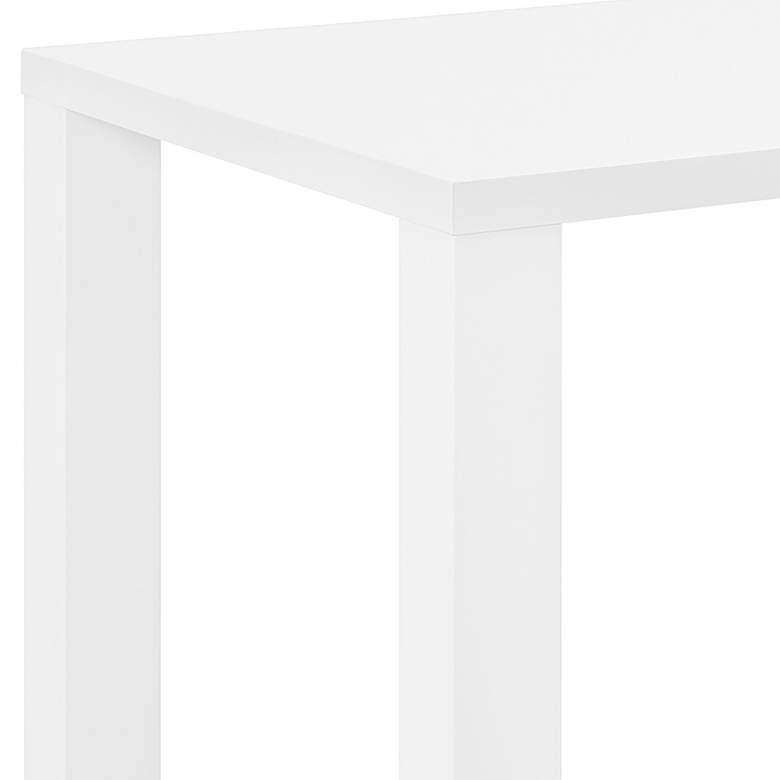 Image 2 Tresero 70" Wide White Lacquer Wood Rectangular Dining Table more views
