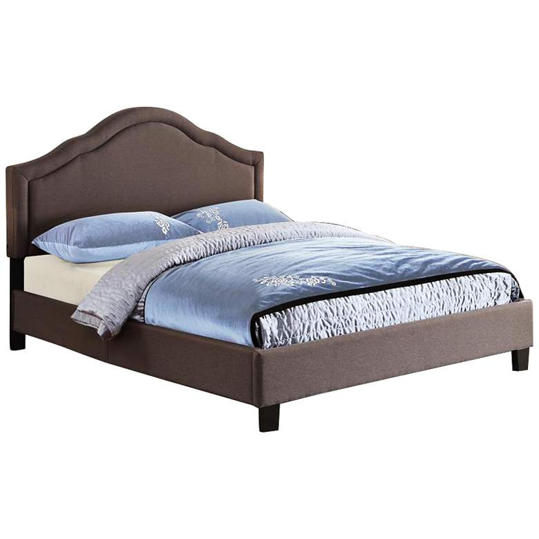Image 1 Trespass Slate Upholstered Queen Bed	