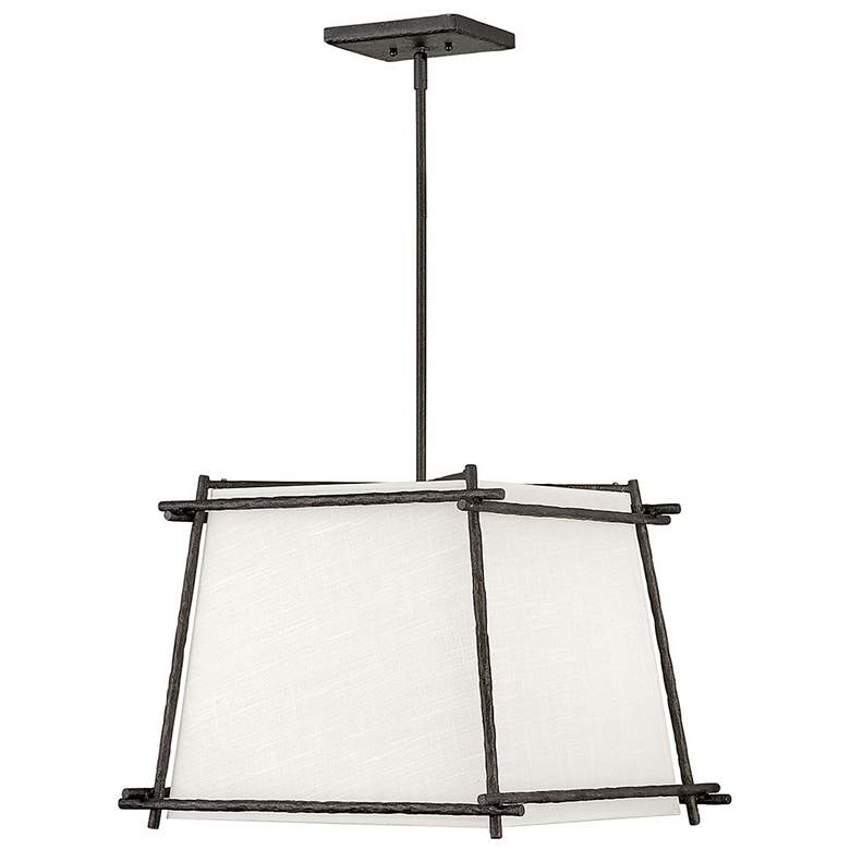 Image 1 Tress 21" Wide Forged Iron Pendant Light by Hinkley Lighting