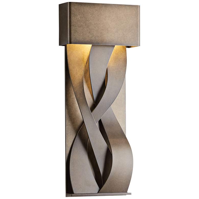 Image 1 Tress 22 3/4" High Mahogany Small LED Outdoor Wall Light