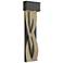 Tress 31.8" High Soft Gold Accented Large Black LED Sconce