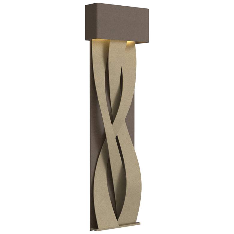 Image 1 Tress 31.8 inch High Soft Gold Accented Large Bronze LED Sconce