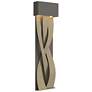 Tress 31.8" High Soft Gold Accented Large Dark Smoke LED Sconce