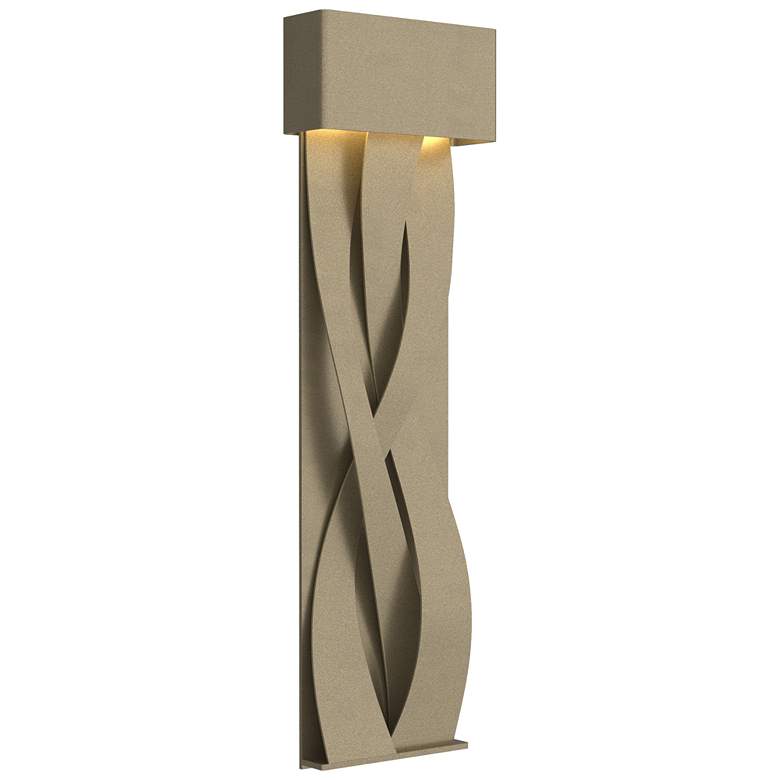 Image 1 Tress 31.8 inch High Soft Gold Accented Large Soft Gold LED Sconce
