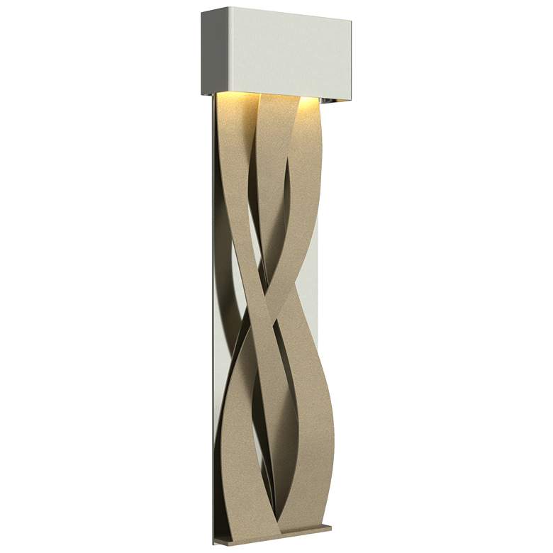Image 1 Tress 31.8 inch High Soft Gold Accented Large Sterling LED Sconce