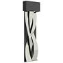 Tress 31.8" High Sterling Accented Large Black LED Sconce