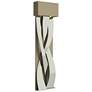 Tress 31.8" High Sterling Accented Large Soft Gold LED Sconce