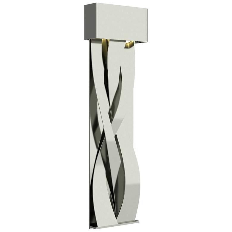 Image 1 Tress 31.8 inch High Sterling Accented Large Sterling LED Sconce