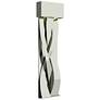 Tress 31.8" High Sterling Accented Large Sterling LED Sconce