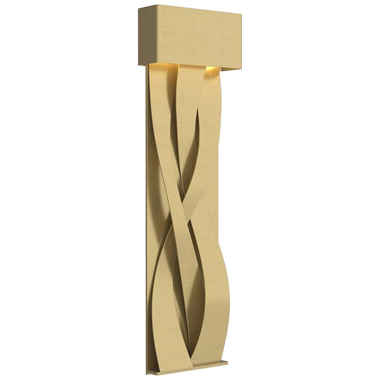 Image 1 Tress 31.8 inchH Modern Brass Accented Large Modern Brass LED Sconce